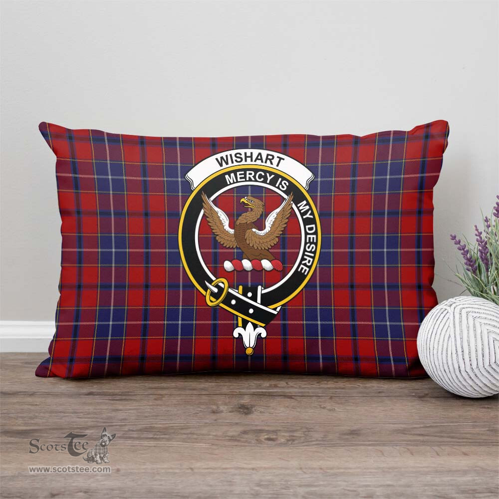 ScotsTee Shop Scottish Wishart Dress Clan Crest Tartan Pillow/ Pillow Cover Tartan Accessories for Home
