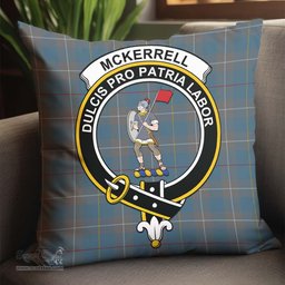 ScotsTee Shop Scottish McKerrell of Hillhouse Dress Clan Crest Tartan Pillow/ Pillow Cover Tartan Accessories for Home