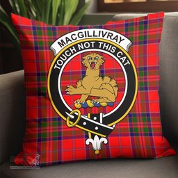 ScotsTee Shop Scottish MacGillivray Modern Clan Crest Tartan Pillow/ Pillow Cover Tartan Accessories for Home
