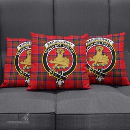 ScotsTee Shop Scottish MacGillivray Modern Clan Crest Tartan Pillow/ Pillow Cover Tartan Accessories for Home