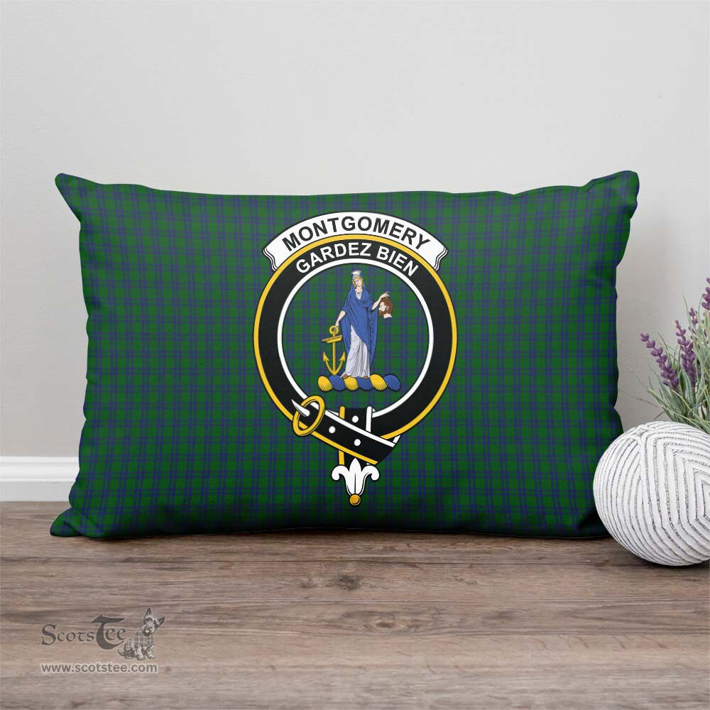 ScotsTee Shop Scottish Montgomery Clan Crest Tartan Pillow/ Pillow Cover Tartan Accessories for Home