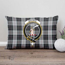 ScotsTee Shop Scottish MacRae Dress Clan Crest Tartan Pillow/ Pillow Cover Tartan Accessories for Home