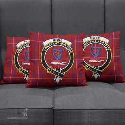 ScotsTee Shop Scottish Rose Clan Crest Tartan Pillow/ Pillow Cover Tartan Accessories for Home