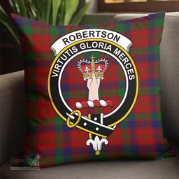 ScotsTee Shop Scottish Robertson Clan Crest Tartan Pillow/ Pillow Cover Tartan Accessories for Home