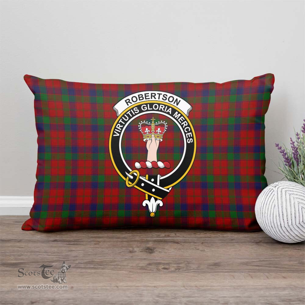 ScotsTee Shop Scottish Robertson Clan Crest Tartan Pillow/ Pillow Cover Tartan Accessories for Home