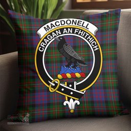ScotsTee Shop Scottish MacDonell of Glengarry Clan Crest Tartan Pillow/ Pillow Cover Tartan Accessories for Home
