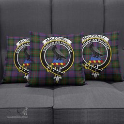 ScotsTee Shop Scottish MacDonell of Glengarry Clan Crest Tartan Pillow/ Pillow Cover Tartan Accessories for Home