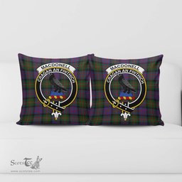 ScotsTee Shop Scottish MacDonell of Glengarry Clan Crest Tartan Pillow/ Pillow Cover Tartan Accessories for Home