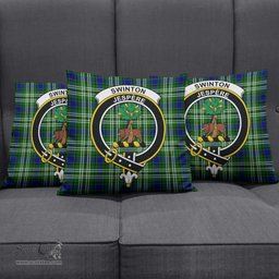 ScotsTee Shop Scottish Swinton Clan Crest Tartan Pillow/ Pillow Cover Tartan Accessories for Home