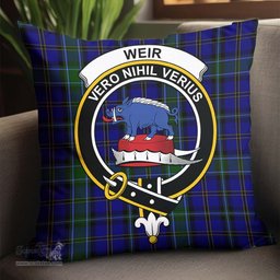 ScotsTee Shop Scottish Weir Clan Crest Tartan Pillow/ Pillow Cover Tartan Accessories for Home