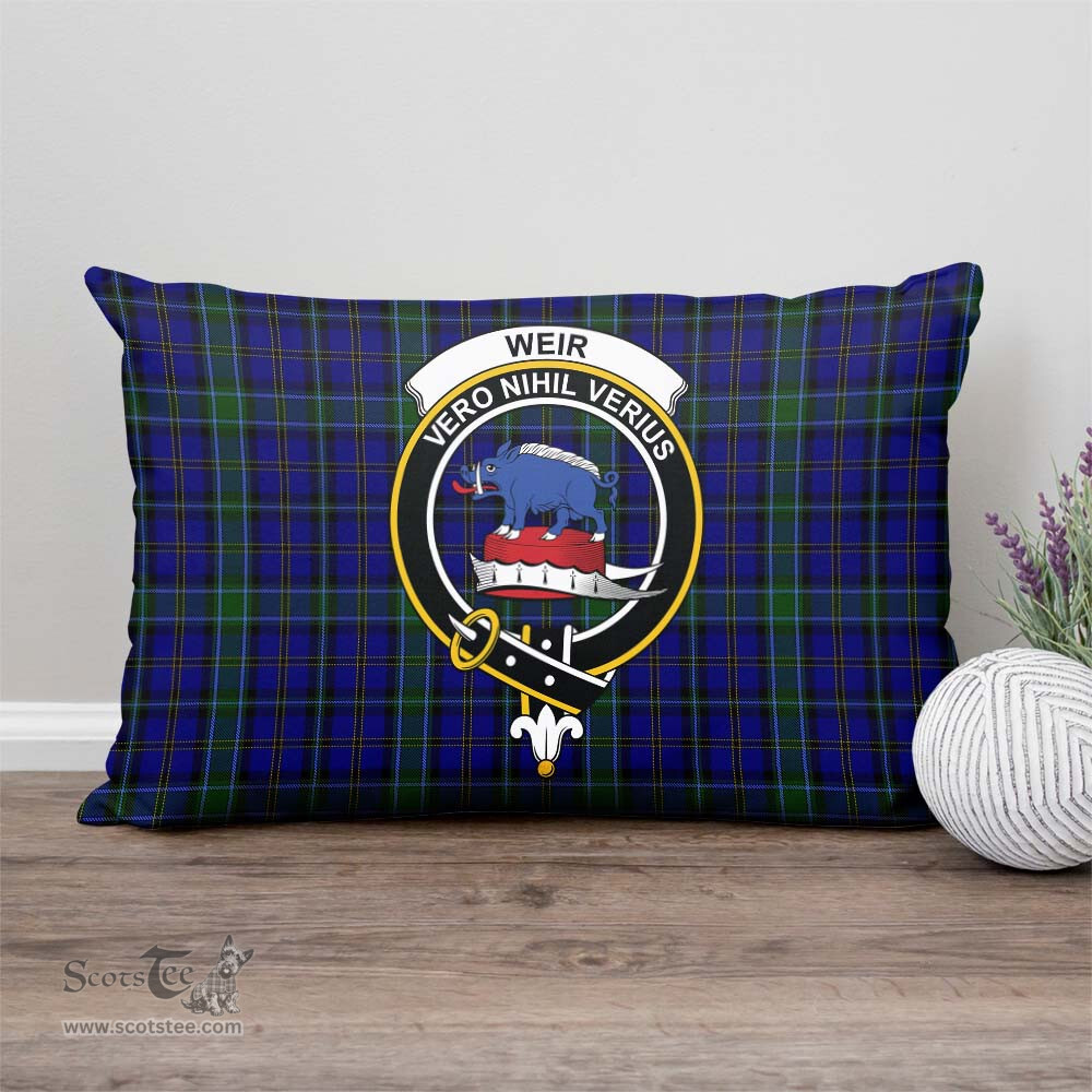 ScotsTee Shop Scottish Weir Clan Crest Tartan Pillow/ Pillow Cover Tartan Accessories for Home