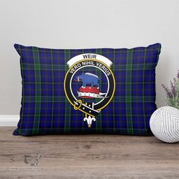 ScotsTee Shop Scottish Weir Clan Crest Tartan Pillow/ Pillow Cover Tartan Accessories for Home