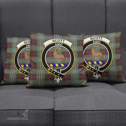 ScotsTee Shop Scottish Scott Brown Ancient Clan Crest Tartan Pillow/ Pillow Cover Tartan Accessories for Home