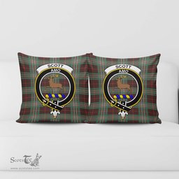 ScotsTee Shop Scottish Scott Brown Ancient Clan Crest Tartan Pillow/ Pillow Cover Tartan Accessories for Home