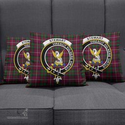 ScotsTee Shop Scottish Stewart of Bute Hunting Clan Crest Tartan Pillow/ Pillow Cover Tartan Accessories for Home