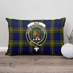 ScotsTee Shop Scottish Muir Clan Crest Tartan Pillow/ Pillow Cover Tartan Accessories for Home
