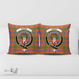 ScotsTee Shop Scottish Ross Ancient Clan Crest Tartan Pillow/ Pillow Cover Tartan Accessories for Home