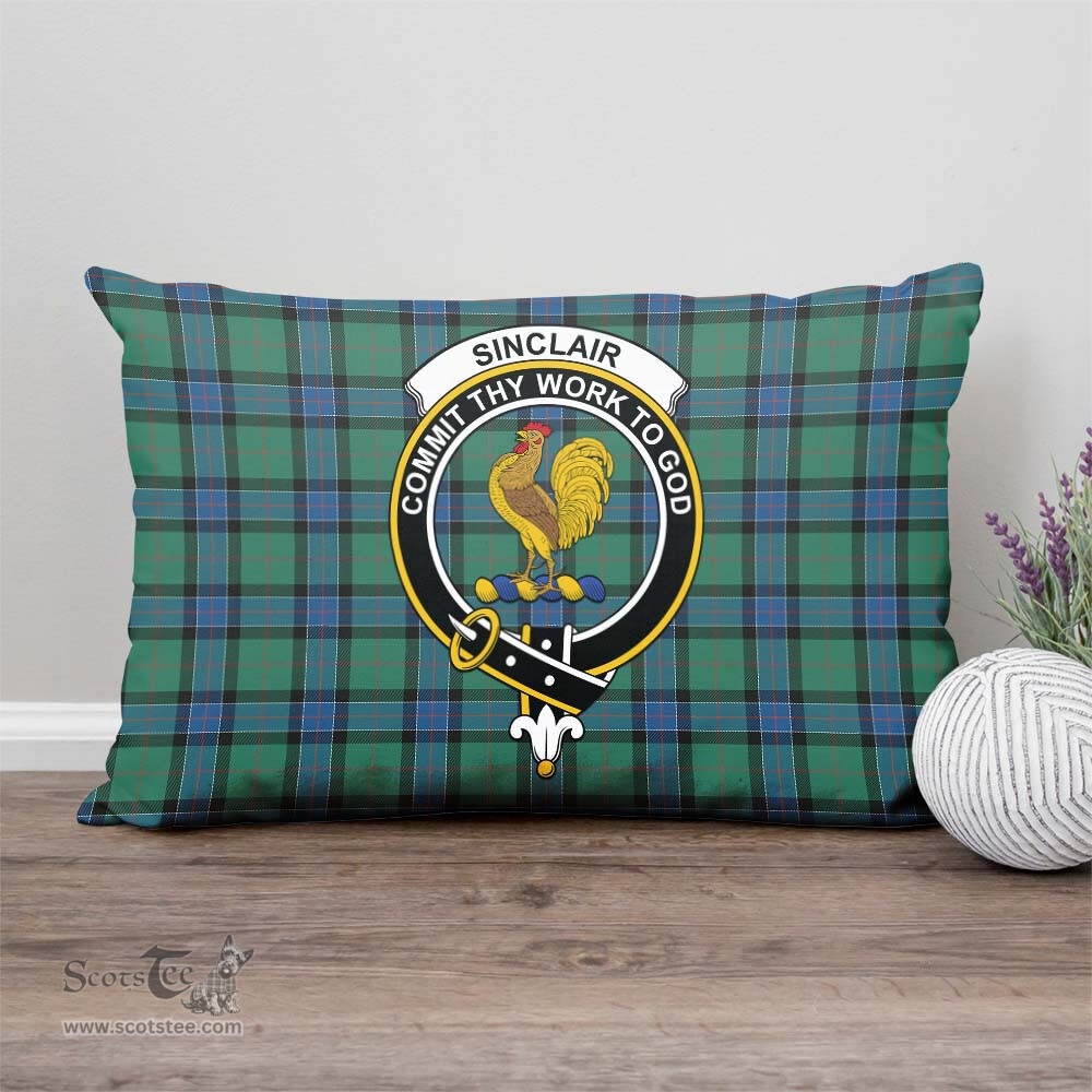 ScotsTee Shop Scottish Sinclair Hunting Ancient Clan Crest Tartan Pillow/ Pillow Cover Tartan Accessories for Home