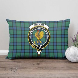 ScotsTee Shop Scottish Sinclair Hunting Ancient Clan Crest Tartan Pillow/ Pillow Cover Tartan Accessories for Home