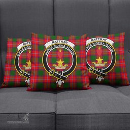 ScotsTee Shop Scottish Rattray Modern Clan Crest Tartan Pillow/ Pillow Cover Tartan Accessories for Home