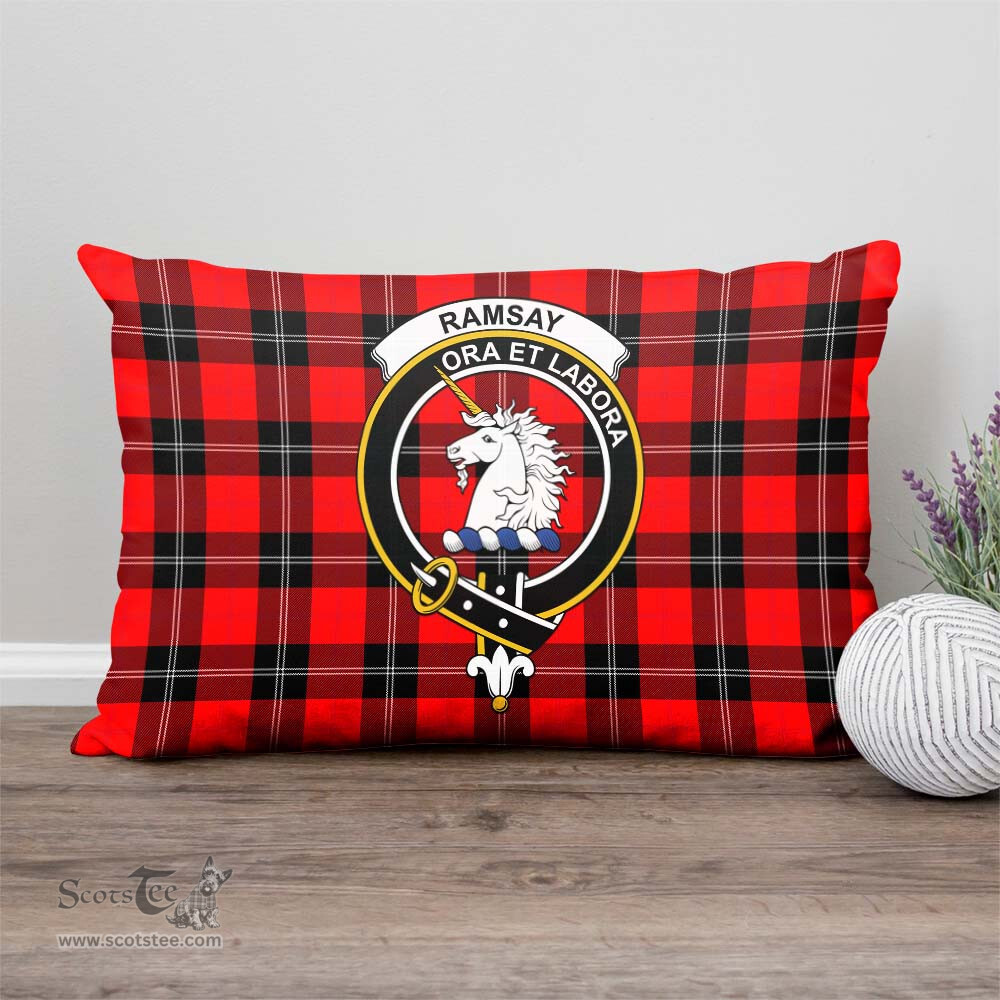 ScotsTee Shop Scottish Ramsay Modern Clan Crest Tartan Pillow/ Pillow Cover Tartan Accessories for Home