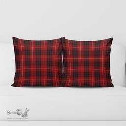 ScotsTee Shop Scottish Munro Black and Red Clan Tartan Pillow/ Pillow Cover Tartan Accessories for Home