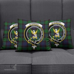 ScotsTee Shop Scottish Stewart Old Clan Crest Tartan Pillow/ Pillow Cover Tartan Accessories for Home