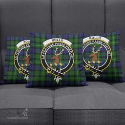 ScotsTee Shop Scottish Rollo Clan Crest Tartan Pillow/ Pillow Cover Tartan Accessories for Home