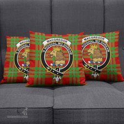 ScotsTee Shop Scottish MacGregor Modern Clan Crest Tartan Pillow/ Pillow Cover Tartan Accessories for Home