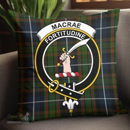 ScotsTee Shop Scottish MacRae Hunting Clan Crest Tartan Pillow/ Pillow Cover Tartan Accessories for Home