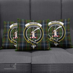ScotsTee Shop Scottish MacRae Hunting Clan Crest Tartan Pillow/ Pillow Cover Tartan Accessories for Home