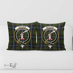 ScotsTee Shop Scottish MacRae Hunting Clan Crest Tartan Pillow/ Pillow Cover Tartan Accessories for Home