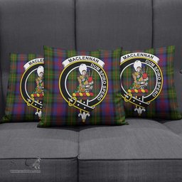 ScotsTee Shop Scottish MacLennan Clan Crest Tartan Pillow/ Pillow Cover Tartan Accessories for Home