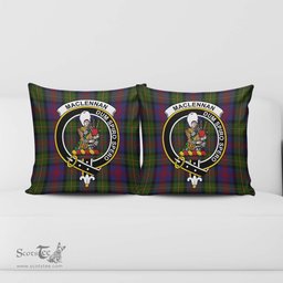 ScotsTee Shop Scottish MacLennan Clan Crest Tartan Pillow/ Pillow Cover Tartan Accessories for Home