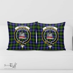 ScotsTee Shop Scottish MacNeil of Barra Modern Clan Crest Tartan Pillow/ Pillow Cover Tartan Accessories for Home