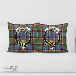 ScotsTee Shop Scottish Stirling Bannockburn Clan Crest Tartan Pillow/ Pillow Cover Tartan Accessories for Home