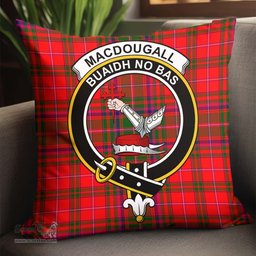 ScotsTee Shop Scottish MacDougall Modern Clan Crest Tartan Pillow/ Pillow Cover Tartan Accessories for Home