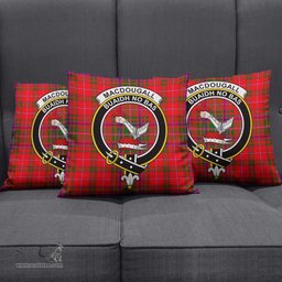 ScotsTee Shop Scottish MacDougall Modern Clan Crest Tartan Pillow/ Pillow Cover Tartan Accessories for Home