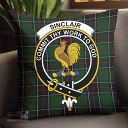 ScotsTee Shop Scottish Sinclair Hunting Clan Crest Tartan Pillow/ Pillow Cover Tartan Accessories for Home