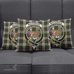 ScotsTee Shop Scottish MacKinnon Dress Clan Crest Tartan Pillow/ Pillow Cover Tartan Accessories for Home