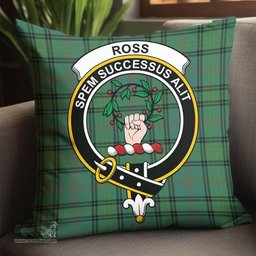 ScotsTee Shop Scottish Ross Hunting Ancient Clan Crest Tartan Pillow/ Pillow Cover Tartan Accessories for Home