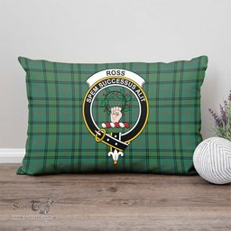 ScotsTee Shop Scottish Ross Hunting Ancient Clan Crest Tartan Pillow/ Pillow Cover Tartan Accessories for Home