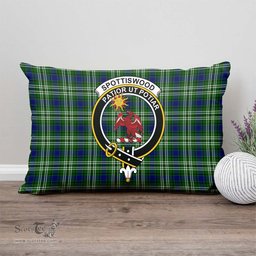 ScotsTee Shop Scottish Spottiswood Clan Crest Tartan Pillow/ Pillow Cover Tartan Accessories for Home