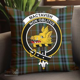 ScotsTee Shop Scottish MacTavish Hunting Clan Crest Tartan Pillow/ Pillow Cover Tartan Accessories for Home