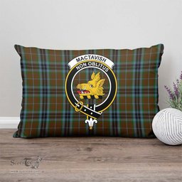 ScotsTee Shop Scottish MacTavish Hunting Clan Crest Tartan Pillow/ Pillow Cover Tartan Accessories for Home