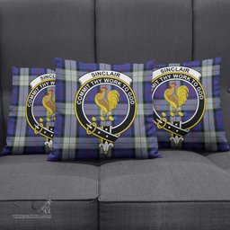 ScotsTee Shop Scottish Sinclair Dress Clan Crest Tartan Pillow/ Pillow Cover Tartan Accessories for Home