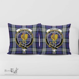 ScotsTee Shop Scottish Sinclair Dress Clan Crest Tartan Pillow/ Pillow Cover Tartan Accessories for Home