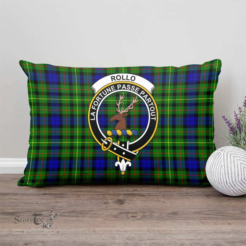ScotsTee Shop Scottish Rollo Modern Clan Crest Tartan Pillow/ Pillow Cover Tartan Accessories for Home