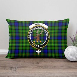 ScotsTee Shop Scottish Rollo Modern Clan Crest Tartan Pillow/ Pillow Cover Tartan Accessories for Home