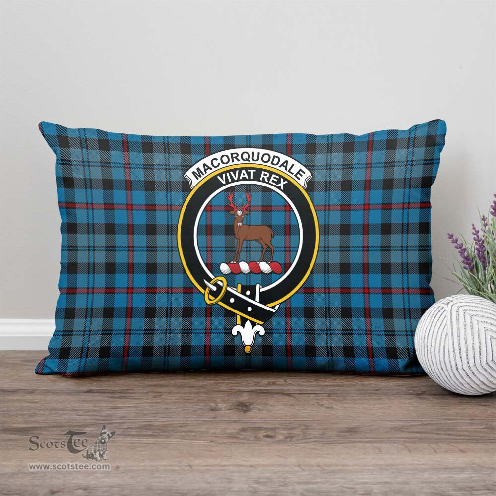 ScotsTee Shop Scottish MacCorquodale Clan Crest Tartan Pillow/ Pillow Cover Tartan Accessories for Home